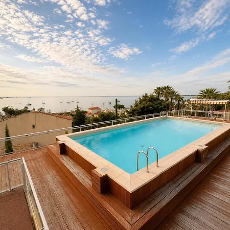 公寓 Golfe Juan - 5min Des Plages - Parking Privee - Piscine Rooftop *