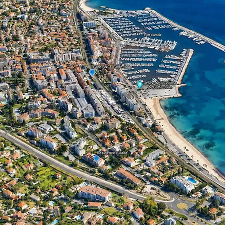 公寓 Golfe Juan - 5min Des Plages - Parking Privee - Piscine Rooftop *